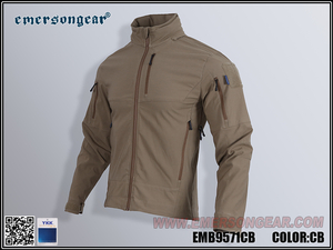 Manteau softshell coupe-vent Emersongear Blue label « brouillard »