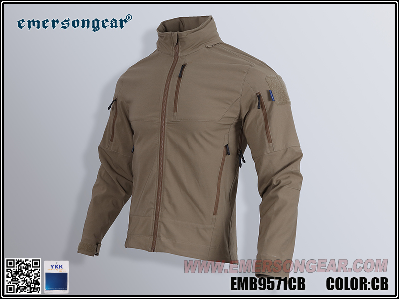 Manteau softshell coupe-vent Emersongear Blue label « brouillard »