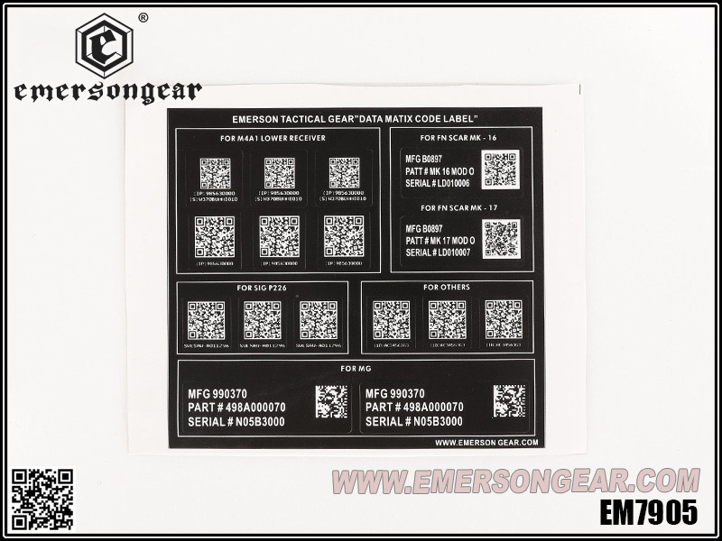 CODE DE MATIX DE DONNÉES EmersonGear