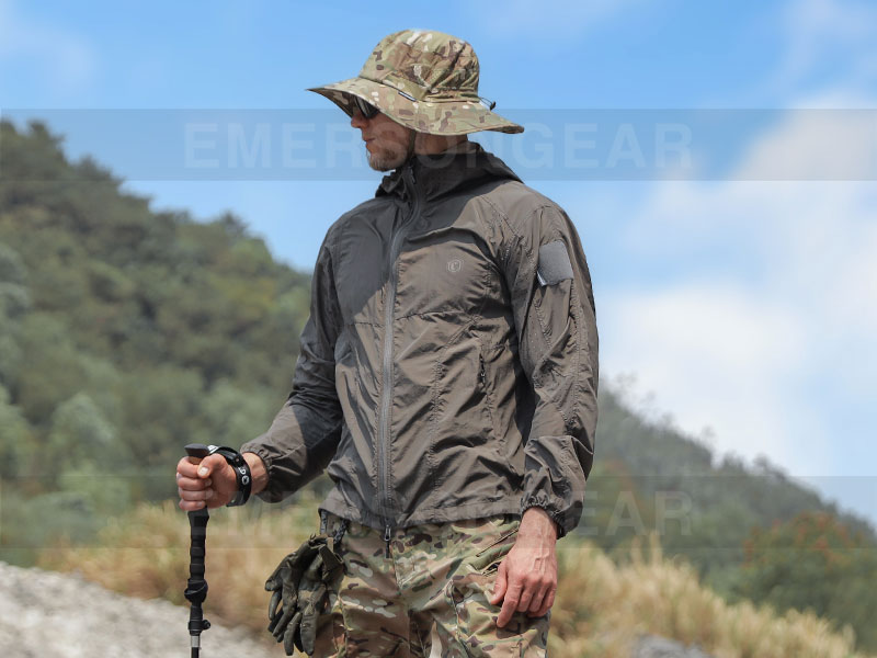 Emersongear UV100+ Chapeau Boonie Multifonctionnel Détachable à Volants 'Lézard à Volants'