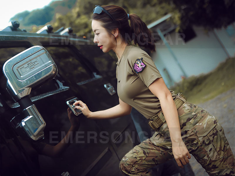 Emersongear T-shirt d'entraînement extérieur anti-UV pour femmes 'Seins'