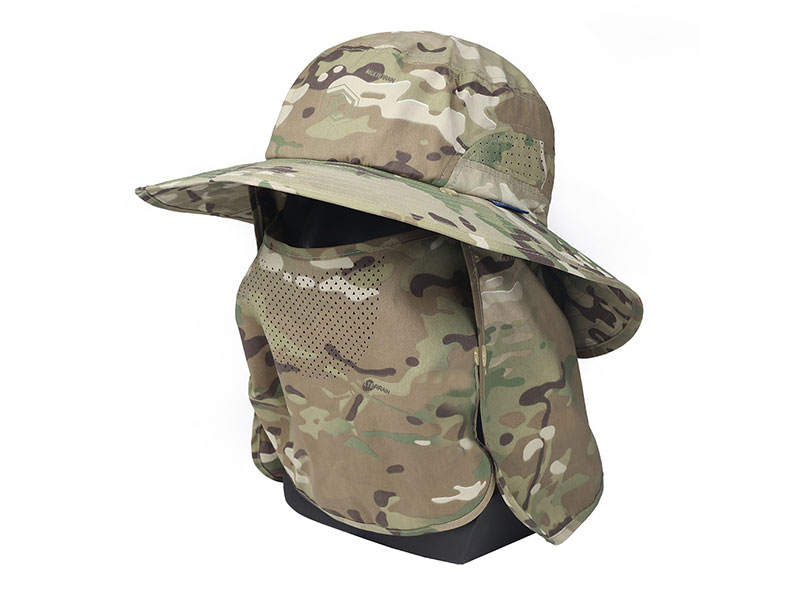 Emersongear UV100+ Chapeau Boonie Multifonctionnel Détachable à Volants 'Lézard à Volants'