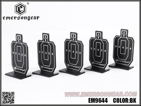 Emersongear IDPA MINI plaque cible en aluminium 5 pièces/ensemble