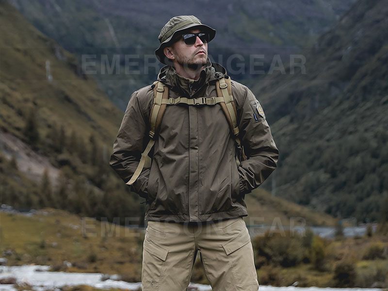 Emersongear vêtements de travail en plein air veste tactique en Nylon imperméable et respirante « Ocelot »