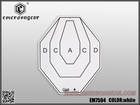 Cible de tir en aluminium EmersonGear IPSC