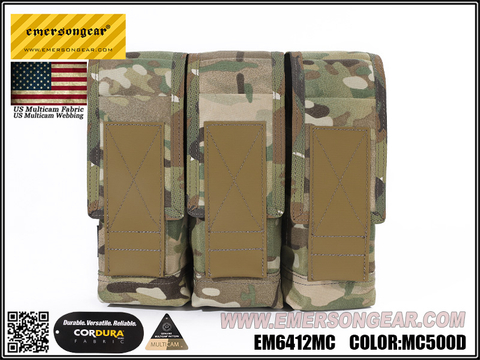 Emersongear 'battlefield'7.62 Triple pochette pour magazines