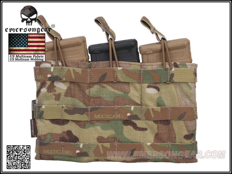 Pochette pour magazines EmersonGear 5.56 triple ouverture sur le dessus