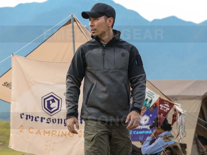 Emersongear – pull tactique d'extérieur en tissus respectueux de l'environnement, vêtements fonctionnels «Rhinocéros»